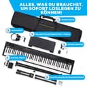 Alesis Keyboard E-Piano mit 88 Tasten, 480 Sounds, Lautsprechern, USB-MIDI, Tragetasche, Ständer, Kopfhörer, Pedal und Klavierlektionen für Anfänger - 6