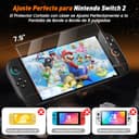 daydayup 4 piezas Protector de Pantalla Compatible con Nintendo Switch 2 con [Marco de alineación] .Cristal Templado Antiarañazos para Switch 2, Película Protectora para Switch 2 (7.9") - 2