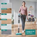 Bosch Unlimited 7 Aqua BCS71HYGGB Cordless Vacuum cleaner with additional 2in1 Vacuum and Mop head, Flex Tube, Interchangeable 18 V Battery, 40 minutes run time - White - 10