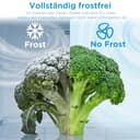 Midea Kühlschrank mit Gefrierfach | 378L Kühl-Gefrierkombination (256L + 122L) | Leise 29 dB | Inverter Kompressor, NoFrost, Metal Cooling, 113 kWh/Jahr | 201 cm Höhe, ‎ Edelstahl MDRB521MGA46D - 6