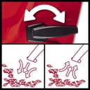 Einhell GC-EL 2500 E Soffiatore aspiratore elettrico (230-240 V, 2500 W, velocità aria max 240 km/h, portata aria max 650mq/h, capacità sacco 40l, tritura foglie 10 a 1, con ruote, incl. tracolla) - 6