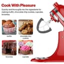 Coolcook Flachrührer Zubehör für KitchenAid-Mixer, 4,5-5 Quart für Kitchen Aid Stand Mixer Küchenmaschine, Zubehör für kitchenAid Flexirührer - 4