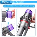 Paquete de 2 Filtros de Repuesto para Dyson V11 Torque Drive Animal V15 Detect Aspiradora inalámbrica SV14 SV17 SV22 Filtro para Dyson V11 Absolute Extra Pro lavable Filter Reemplazo # DY-970013-02 - 6