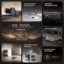 dreame L40s Pro Ultra Robot Vacuum Cleaner, 19,000Pa Suction, Mop Self-Cleaning, 100% Detangling DuoBrush, Extending Mops and Side Brush for Full Coverage, Avoids 180+ Objects, APP&Voice Control - 2