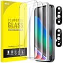 JETech Protector Pantalla para Google Pixel 10 con Protector Lente Cámara, Compatible con Desbloqueo por Huella Dactilar, Cristal Vidrio Templado, HD Claro, 2 Paquetes Cada Uno - 1