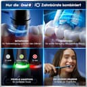 Oral-B iO Series 6 Elektrische Zahnbürste/Electric Toothbrush, 2 Aufsteckbürsten, 5 Putzmodi für Zahnpflege, Display & Reiseetui, Valentinstagsgeschenk für Ihn/Sie, Designed by Braun, black lava - 5