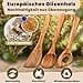 Wooden Cooking Spoon Set Made of Olive Wood in Pack of 3 - Made in Germany - Spatula, Risotta Spoon and Wooden Spoon - Sustainable & from Europe - Cooking Utensils Set Natural Wood - 6