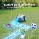 YARDCARE V100 Robot Tagliaerba Senza Filo Perimetrale, Navigazione Visiva, Evita gli Ostacoli(150 tipi), Robot Tosaerba a Batteria da 4,0 Ah con Lama di Ricambio - 2