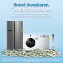 Midea Side-by-Side Kühl-Gefrierkombination 592 L | No Frost, Inverter Kompressor, leise 35 dB | 179,3 cm hoch, Multi-Air-Flow, SuperCool & Freeze | Platinum Fresh | Blau-Stahl, MDRS791MYA46 - 2