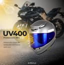 Everalo Visera compatible con Shoei Nxr 2 - Z8 - Xspr Pro - X15 - Cwr F2 (Azul Electrico) - 10
