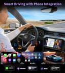 URVOLAX DAB+ Autoradio mit Bildschirm für VW Skoda Seat: 9 Zoll Doppel DIN Radio mit Wireless Apple CarPlay Android Auto - Linux Auto Radio für Golf 5 6 T5 Polo 6r Caddy Touran Passat Tiguan Fabia - 4