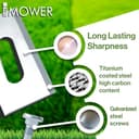 Idea Mower lame di ricambio per robot tagliaerba Premium, compatibile con Stihl iMOW | Confezione 15 lame | Coltelli di lunga durata resistenti alle intemperie - 2