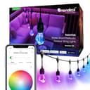 Nanoleaf Smart LED Lichterkette Außen 15m Starter Kit - 20 dimmbare RGBICW Gem Glühbirnen, IP65 wasserdicht, WLAN Kontrolle mit App und Stimme (Matter Alexa Siri Apple Google Home) Balkon Garten Party - 1