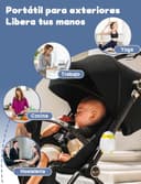 Robofun Baby Rocker, Mecedora automática para Cochecito - portátil, Mecedora suave, temporizador de 30/60/90 minutos, carga USB-C, 3 ajustes de intensidad - Apta para todos los cochecitos - 7