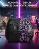 Switch 2 Pro Controller with Charging Dock, Switch Controller Wireless for Nintendo Switch 2/Lite/OLED, RGB Bluetooth Gamepad with 7 LED Colors/Hall Effect/Dual Shock/Turbo/Motion Control - Purple - 3