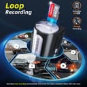 4K+1080P Dashcam Auto Fronte Retro con Scheda da 64 GB, LCD da 3,16" Dash Cam con GPS WiFi, Grandangolo da 150° Dash Cam Auto, Registrazione in Loop e Sensore G, Telecamera Posteriore Impermeabile - 5