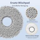 19 Stück Zubehör für Ecovacs Deebot X2 Omni/ X2/ X2 Pro Saugroboter Roboter,1 Hauptbürste, 4 HEPA-Filter, 4 Wischmopp-Pads,4 Staubbeutel, 6 Seitenbürsten,Zubehör-Set Ersatzteile Set für X2 Omni - 6