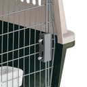 Ferplast Trasportino per cani grandi ATLAS 60 CLASSIC, Box per trasporto cani grossa taglia con ciotola inclusa, Porta in acciaio plasticato, Chiusura di sicurezza, Griglie per l'aerazione, 61 x 91 x h 68 cm Verde - 4