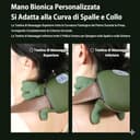 Vokot Massaggiatore Cervicale Schiena Spalle e Collo con manine, Massaggio 4D Shiatsu Per sollievo muscolare e rilassamento, senza fili ricaricabile - 3