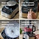Kenwood MultiPro OneTouch FDM73.480SS, Robot da Cucina Multifunzione con 8 Accessori in Dotazione, Velocità Variabile, Bilancia Integrata, Lavabile in Lavastoviglie, 1000W, Argento - 3