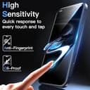 JETech Schutzfolie für iPhone 17 Pro 6,3 Zoll, Gehärtete Glas Displayschutz mit Einfachem Installationswerkzeug, 9H Härte, Hat Keinen Einfluss auf die Hülle, 3 Stück - 6