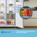 Fridgemaster MS83430ES Freestanding Slim American Side by side Door Fridge Freezer 441L, Total No Frost, Inverter compressor, Silver, 83.2x178.0cm, Energy Rating E - 14