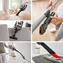 Bosch Akku-Staubsauger Unlimited Gen2 Serie 8 BSS82SIL1, beutellos, bis 45 Min Laufzeit, austauschbarer Akku, Schnellladegerät, LED-Beleuchtung, XXL-Polsterdüse, Fugendüse, alle Bodenarten, Silber - 11