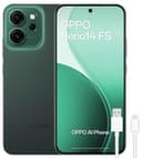 OPPO Reno14 FS 5G – Smartphone Libre con IA, 12GB RAM + 512GB, Cámara Triple 50MP, Batería 6000mAh, Carga Rápida 45W, Pantalla AMOLED 120Hz, IP69, Dual SIM, Android, Versión Española - Luminous Green - 1