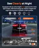 70mai A800SE Dash Cam Car Front Rear 4K UHD+1080P with GPS WiFi, Dual Car Camera with, F1.55 Aperture HDR, Night Vision, ADAS, 3 "IPS, 24/7 Parking Monitoring, Supports 512 GB Max - 3