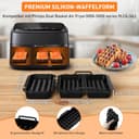 12 Stück Airfryer Zubehör für Philips Airfryer Dual Basket 3000/5000-Serie 6L/3L,Heißluftfritteuse Zubehör Silikonform Einsätze Mit Philips Airfryer XXL 9L NA350/00,NA352/04,NA352/00,NA550/00 - 4