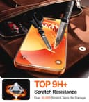TORRAS Precision-Fit for iPhone 17 Pro Screen Protector[12FT Military Grade Shatterproof]UNBREAK TOP 9H+ Glass Screen Protector for iPhone 17 Pro Tempered Glass,Longest Durable,OneStep Install,2 Pack - 4
