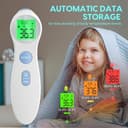 Fieberthermometer für Babys, Kinder und Erwachsene, kontaktloses Stirnthermometer Infrarot Thermometer mit sofortiger genauer Ablesung, Fieberalarm - 5