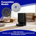 Set 4 Wischtücher + 2 Halterungen für Dreame L20 / L10s / L10s Pro Ultra / X30 / X40 / L40 – Ersatzteile für Roboter Staubsauger - 3