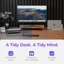 Ascrono Estación de Acoplamiento Vertical Compatible con MacBook Pro 16, 2021 M1 y 2023 M2/M3, con compatibilidad MagSafe -Disfruta de 2 Puertos Thunderbolt-4 USB-C Conecta sin Problemas Dos Pantallas - 3