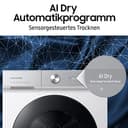 Samsung WD11DB8B85GHU2 Bespoke AI Waschtrockner, 11+6 kg, Extra energiesparend, EEK: D/A (-10%), Waschmaschine und Trockner in einem, QuickDrive, AI Ecobubble, AI Wash, SuperSpeed 39 Min., Weiß - 4
