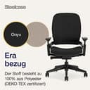 Steelcase Leap Ergonomischer Bürostuhl mit LiveBack Lumbalstütze und flexibler, S-förmiger Rückenlehne Onyx Schwarz, 62 x 68 x 100 - 8
