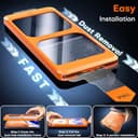 TOCOL 2 Pack for Google Pixel 10 Pro/Pixel 10 / Pixel 9 Pro/Pixel 9 Screen Protector 6.3-Inch Tempered Glass, Instant Installation, 12FT Military Grade Shatterproof, Case Friendly - 2