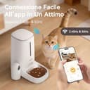 DAISTERN Distributore Automatico Cibo WiFi per Gatti e Cani con Telecamera HD 1080P, Dispenser Crocchette con Camera Rimovibile, Visione Notturna, Supporto 2,4G/5G, AI Funzione, Tuya App - 5