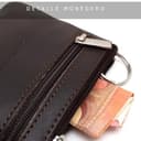 Monedero con 2 Cremalleras para Hombre con Argolla para Llave | Piel Ubrique | Hechas a Mano en Cuero | 10012 Marron - 5