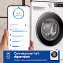 Samsung Lavatrice AI Control WW90DG6U25LE/U3 Libera installazione, 9 Kg, 1400 RPM, Wifi, Ecolavaggio Rapido 39', Vapore, Carica Frontale, 60l x 85h x 55p cm - 4