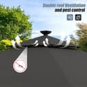 TRIUMPHKEY Pavillon 3x3 Wasserdicht Stabil Winterfest, Garten Pavillion mit seitenwänden, UV-Schutz 50+, Plane Gartenlaube, Metallrahmen Pavillon, Patio Gazebo, Grau - 6