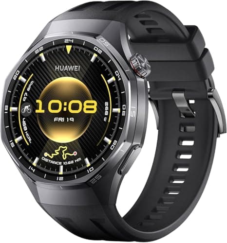 HUAWEI WATCH GT 6 Pro GPS Smart Watch 46mm, Pro Cycling Mode, Fitness Watch, Heart Rate Monitor, Fitness Tracker, Running Watch, Step Counter, 21-Day Battery, AMOLED, Titanium, iOS & Android, Black