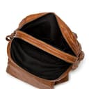 Monitika Rucksack Damen leder Wasserdicht Große Kapazität Modische Freizeit Schulrucksäcke Braun - 6