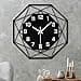 VIVILINEN Reloj de Pared Grande 40cm Silencioso Reloj de Pared de Metal y Madera Estilo Moderno Decorativo para Salón, Dormitorio, Cocina - 1