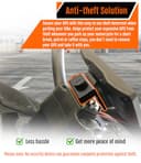 for Garmin Zumo XT / XT2 GPS with The Original Garmin Mount GPS Locking Bracket Kit - Anti Theft Security Mounting Hardware - Aluminum-Black - 3