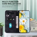 SLWYF Handyhülle für Realme GT Neo6 SE/GT 6/GT Neo6/GT 6T Hülle, Premium PU Lederhülle Klappbar Tasche Klapphülle mit Magnet Kartenfach Standfunktion Schutzhülle mit 3 Kartenfächern, Schwarz - 4