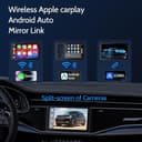 Haudio Autoradio 2 Din 7 Pollici Touchscreen HD, Apple CarPlay & Android Auto Wireless, Bluetooth, Controllo Volante | Universale(Nessuna telecamera per la retromarcia) - 2