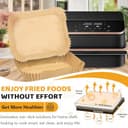 180 Stück Backpapier für Heißluftfritteuse Cosori 10l, Airfryer Backpapier Heißluftfritteuse für Cosori Dual Blaze Twinfry 10l, Air Fryer Paper Airfryer Zubehör - 5