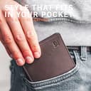 KRONIFY Atlas Herren Geldbeutel aus Leder mit RFID Schutz I Echtleder Portmonee mit Münzfach I Geldbörse für Männer in Braun mit Geschenk Box - 7