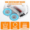 4 Wischtücher mit 2 Ersatzhalterung Zubehör für Dreame L20 Ultra/L10s Ultra Gen2/L10s Pro Ultra Heat/X30 Ultra/X40 Ultra/X40 Master/L40 Ultra – Mopptücher & Halter, Roboter Staubsauger Ersatzteile - 3